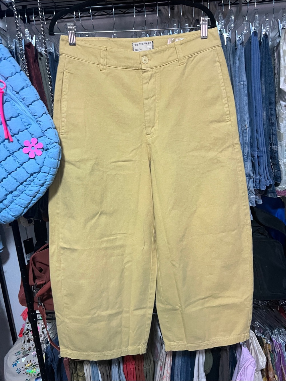 Free People: Lay-down Chino Trouser|Butter Yellow|NWT